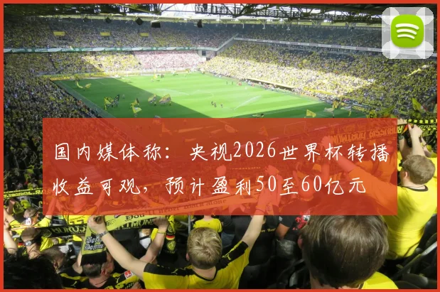 国内媒体称：央视2026世界杯转播收益可观，预计盈利50至60亿元